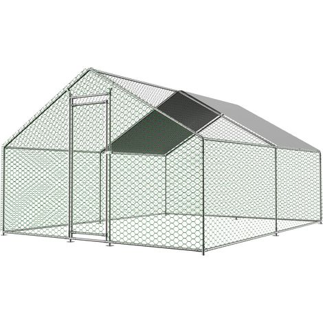 Poulailler, Cadre en Acier Galvanisé, Housse Imperméable, A (1/2)