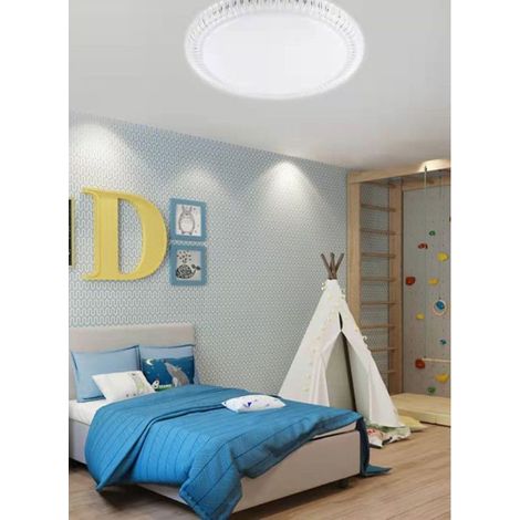 TRADE SHOP - Plafoniera A Soffitto Rotonda Ip20 45 W 3600lm Luce Fredda Naturale Fst-40a27214 - -Bianco Naturale      -