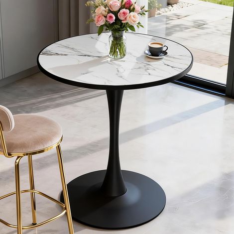 30'' Sintered Stone Cocktail Table Stand up Bar Height Table Kitchen Dining Room