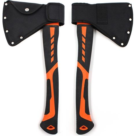 2 Pcs Gaine de hachette pour ceinture, housse de hache de camp Gaine de hache réglable épaisse et suspendue à la taille Housse de hachette réglable à suspendre à la taille et protection avec boucle