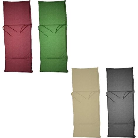 Cuscino per sedia imbottito sdraio lettino prendisole cm 120x46 da spiaggia mare ricambio materassino giardino piscina - colorigenerali: BEIGE (1/5)