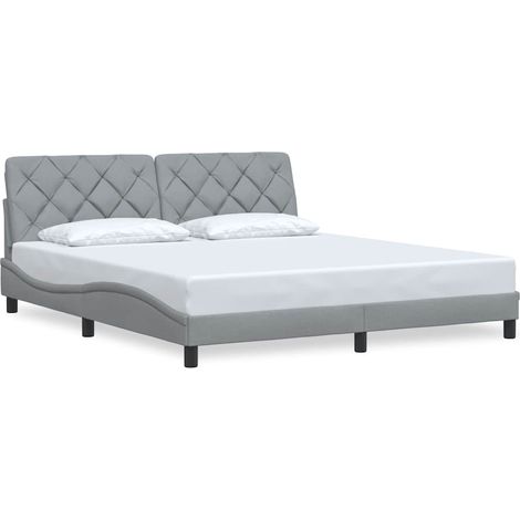 Maison Exclusive - Giroletto senza Materasso Grigio Chiaro 180x200 cm Tessuto