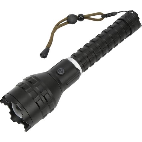 Wiederaufladbare LED-Taschenlampe mit Typ-C-Anschluss, hohe Helligkeit, ergonomisch, rutschfest, wasserdicht nach IPX4, einfach zu bedienen. (1/5)