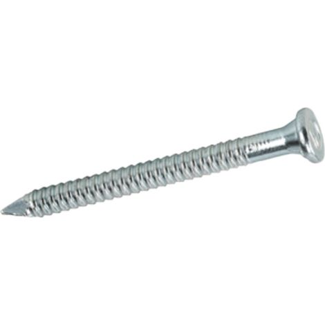 Pointes crantées ø4 - Décor : Galvanisé - Diamètre : 4 mm - Longueur : 50 mm - Matériau : Acier -