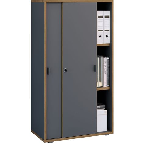Puertas correderas del gabinete de oficina Salia 3-compartimento B60 110x60x37 - VCM