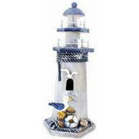HÖLZERNE MEER LATERNE LEUCHTTURM HEIMBÜRO DEKORATION MEER STIL