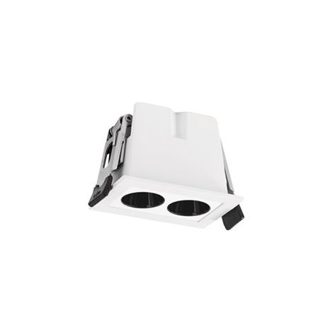 Mantra Foco rectangular LED de empotrar 2L blanco BLAU, 68x45mm en corte de 60x40mm, 6W 360Lm 3000K (1/2)