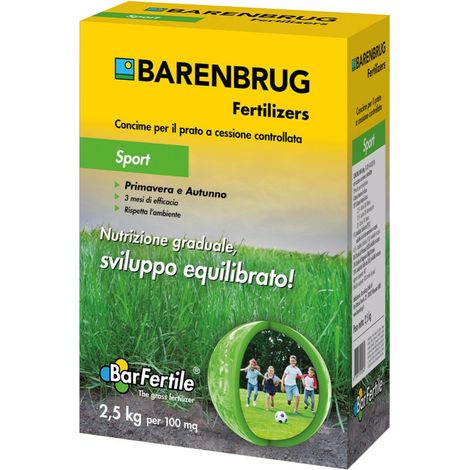 Barfertile Sport 2,5 kg – Concime per Prati Sportivi e Tappeti Erbosi Barenbrug (1/3)