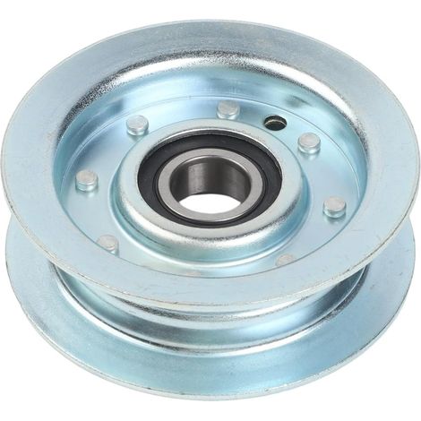 Poulie de renvoi de tondeuse à gazon 332515B compatible avec GY20067 GY22172 Galet plat en acier pour tracteur tondeuse autoportée, poulie de ralenti, machines de jardin (1/5)