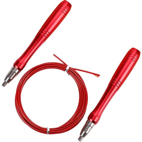 Corde à Sauter Réglable Auto-Bloquante - Manches en Aluminium avec Roulements à Billes - Pour Crossfit Boxe MMA - 1 Pièce (1/5)