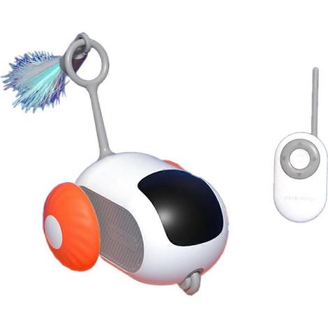 Voiture jouet interactive pour chat, balle à déplacement automatique télécommandée, 2 modes, jouet d'intérieur pour chatons et chats, accessoires pour chatons, B (1/4)
