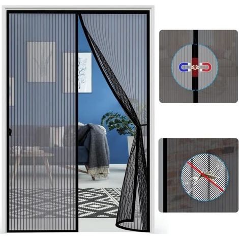 Zanzariera magnetica per porte finestre - Tenda antizanzare a chiusura automatica - 100x200 cm (1/3)