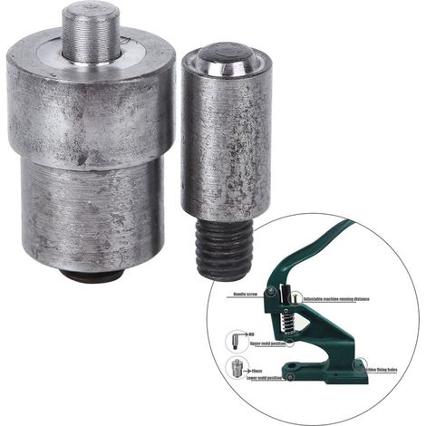 Machine à œillets manuelle 8mm pour œillets et pressions avec matrice incluse (1/4)
