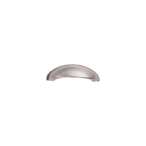 Poignée coquille georges - Décor : Chromé mat - Entraxe : 64 mm - Hauteur : 30 mm - Longueur : 80 mm - Matériau : Zamac - Profondeur : 37 mm - FOSUN