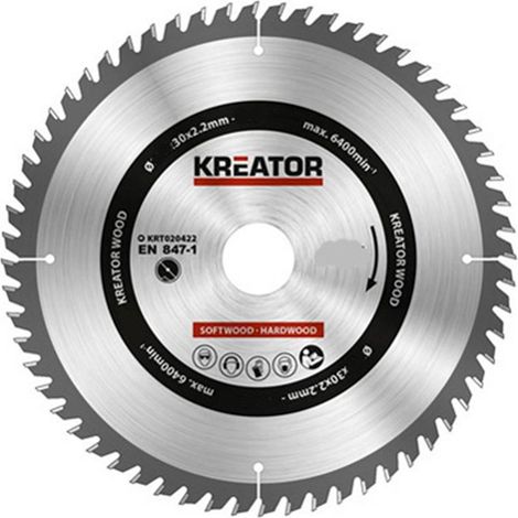 Lama per sega per taglio legno 210x30mm 60d krt020422 kreator