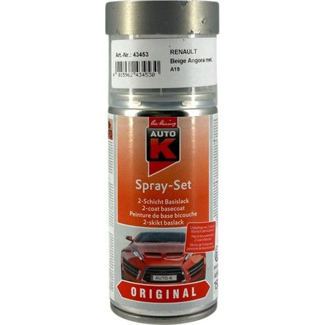 Bombe de peinture pour carrosserie - Renault - A19 - Beige angora met. - Auto K