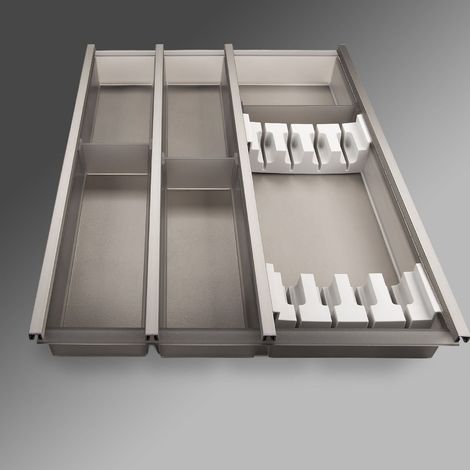 Cuisio Besteckeinsatz Besteckkasten 450 mm Transluzent-graphitgrau (1/5)