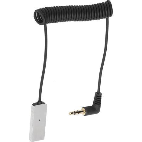 Adaptateur Audio Bluetooth 5.0 USB pour Voiture - Mini Récepteur Aux 3.5mm Noir (1/5)