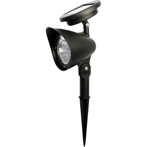 Faretto solare da esterno impermeabile a LED per giardino e prato, colore bianco (1/5)