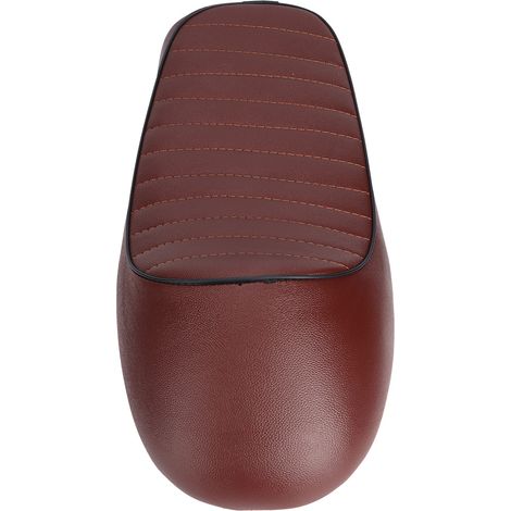 Selle vintage en cuir PU pour moto, siège plat de style café racer pour CG125, GN, CB400SS. (1/5)