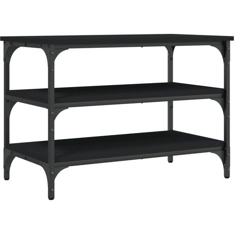 Maison Exclusive - Schuhbank Schwarz 70x38,5x49 cm Holzwerkstoff
