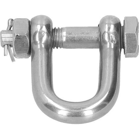 2 Pièces Manille à Vis avec Anneau en D en Acier Inoxydable 304, Quincaillerie de Sécurité M10 (1/5)