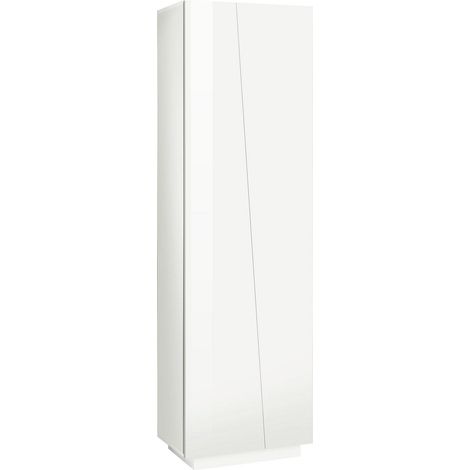Armadio 2 Ante 60x38x199,7 cm Vega Bianco Lucido (1/4)
