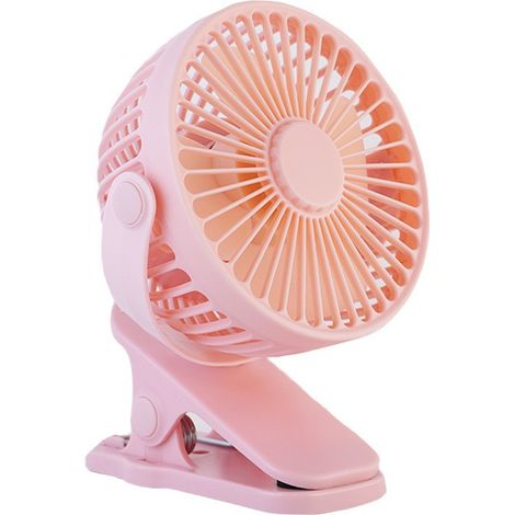 Ventilador enchufable con clips resistentes, nivel de ruido inferior a 36 dB(A), rotación de 360°. (Rosa, 110 x 64 x 158 mm) (1/5)