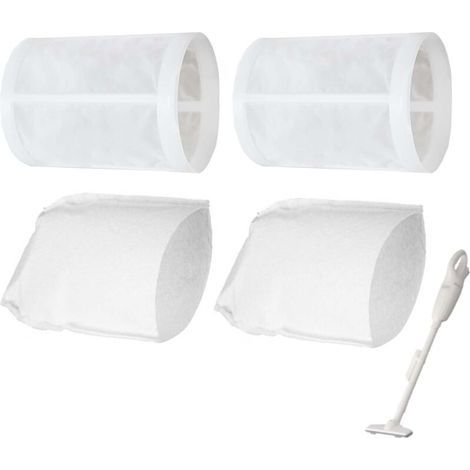 2 Pre-Filters + 2 Filters Vacuum Cleaner Accessories for Makita CL100 /CL106 /CL180 /DCL180/ CL140 /CL070, Pre-Filter Part 451208-3, Filter Part 443060-3