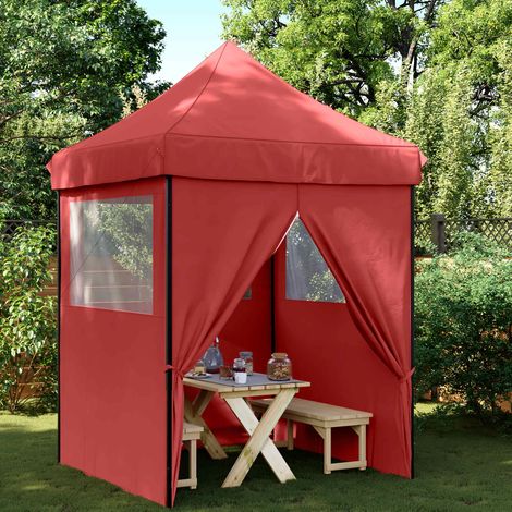 Party-Zelt Bordeauxrot 200 x 200 x 306 cm Oxford-Stoff