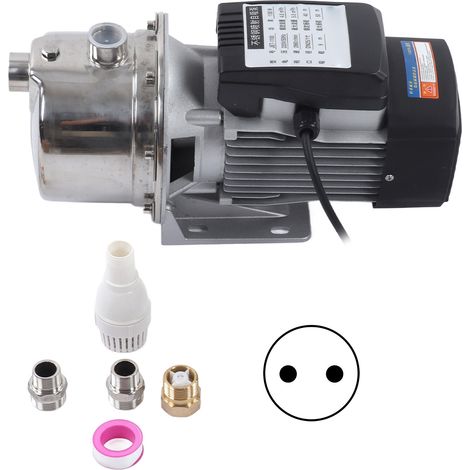 Pompe de surpression acier inoxydable 1100W, haute vitesse, résistant à la corrosion, 220V pour jardin, salle de bain, étage élevé, prise UE (1/5)