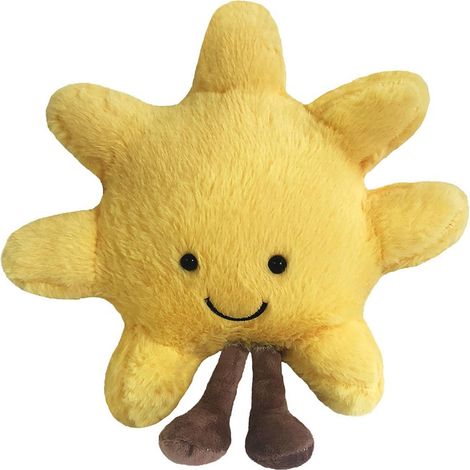 Peluche en forme de soleil et de lune, coussin doux pour table de chevet/canapé, décoration intérieure, cadeau d'anniversaire pour enfants et filles, 50 cm (soleil)