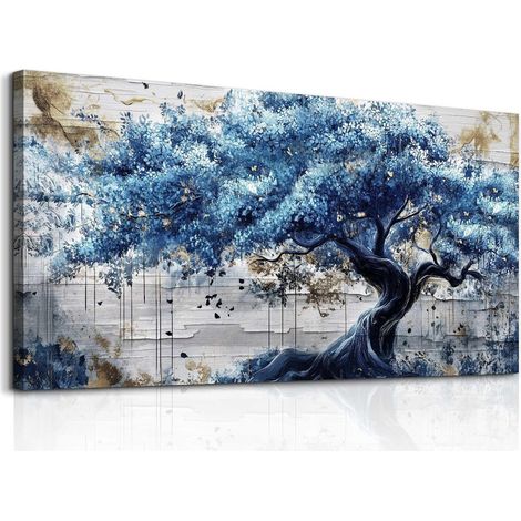 Tableau Decoration Murale Arbre de Vie Chambre Salon 59x119 cm (1/5)