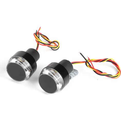 Geeignet für 2-teilige Motorrad-Lenkerbeleuchtungssets aus Aluminiumlegierung, 3W 12V, weißes Licht + blaues Licht optional.