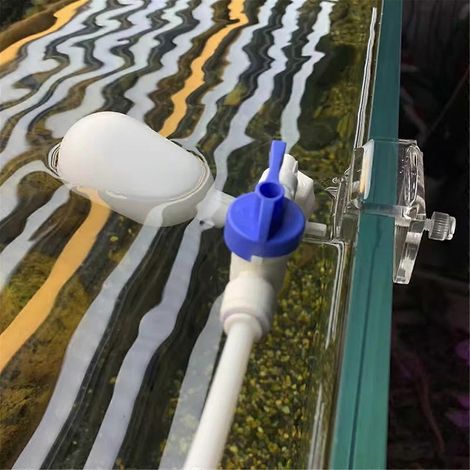 Kit de changement d'eau automatique pour aquarium, sans alimentation électrique, avec flotteur et vanne à bille. Remplissage automatique en L. (1/4)