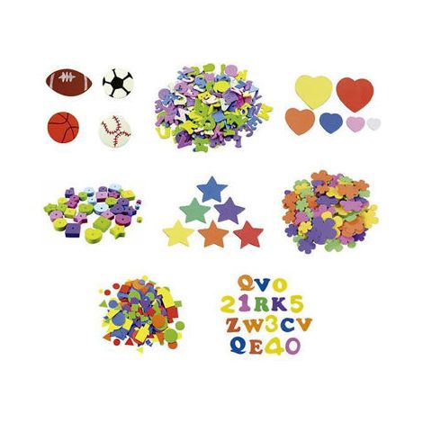 B. 108U FIGURAS G.EVA FIXO ADHE. LETRAS+NUME.