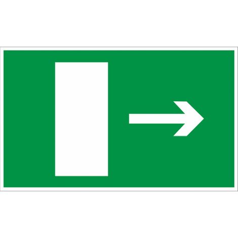 Panneau Sortie de secours (en bas) - Rigide 330x200mm - 4160948