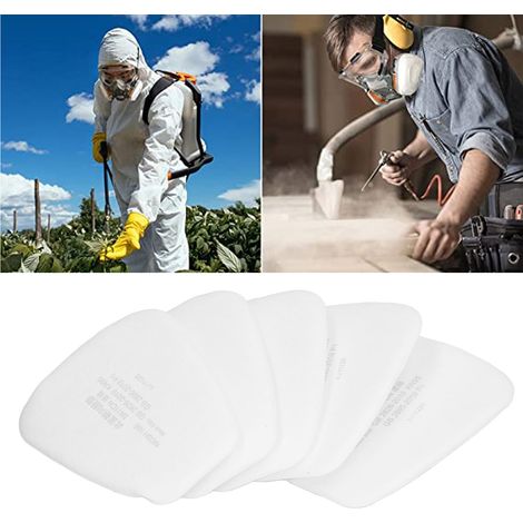 Coton filtrant 5N11CN (6200, 7502, 6800) vendu en paquets de 50 coton filtrant anti-poussière épais KN95, accessoire pour masque à gaz. (1/5)