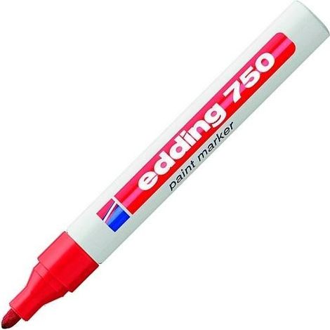 Rotulador de pintura al óleo rojo Edding n.º 750