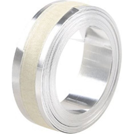 Ruban Aluminium Adhésif 12mm x 3.65m pour Étiqueteuse DYMO M1011/M11 - Recharge Métal 3D pour Marqueurs DYMO - 1 Rouleau (1/5)