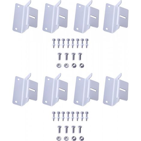 1-4er SET Solarmodul Halterung Befestigung Montagewinkel Aluminium Z Winkel Solar Panel Wand Dach 2xSET (1/3)