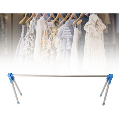 Porte-Vêtements de Voyage Portatif en Acier Inoxydable 330mm Rétractable et Compact Drying Rack Folding pour Camping RV Hiking (1/5)