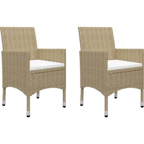 Maison Exclusive - 5-tlg. Garten-Essgruppe Beige