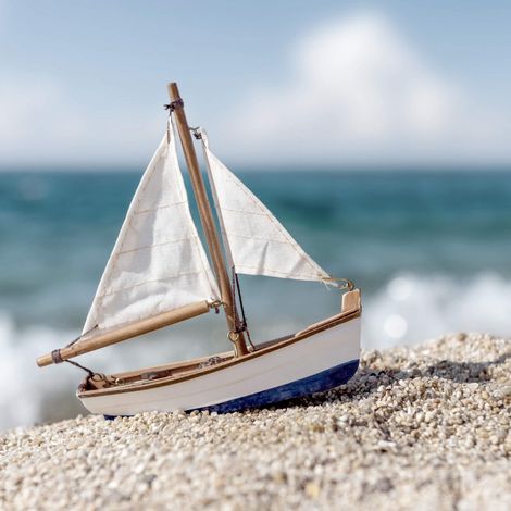 Tableau sur verre petit bateau 30x30 cm - Impression sur Verre - Image HD  imprimée sur Verre - Tableau mural décoratif en verre - Finition Brillante - Fabriqué en France