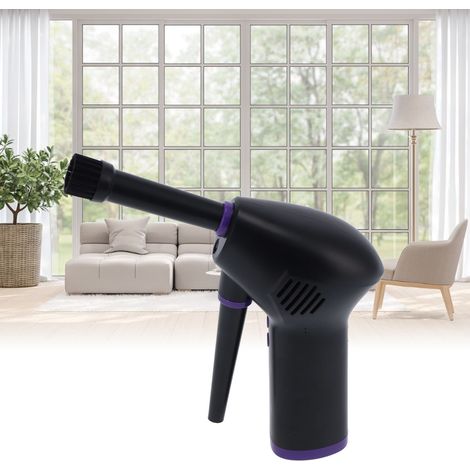 Aspirateur à air comprimé sans fil avec batterie 36000 tr/min, charge rapide USB-C, nettoyeur de poussière pour ordinateur (6000 mAh) (1/5)