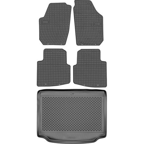 Skoda Roomster Kombivan dal 2006-2015 SET - tappetini in gomma per auto + tappetino per bagagliaio
