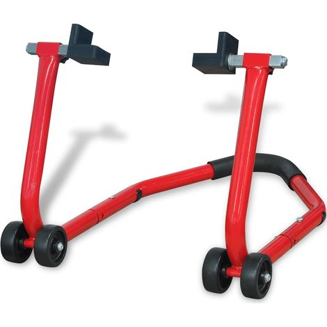 Soporte trasero para motocicleta rojo vidaXL (1/5)