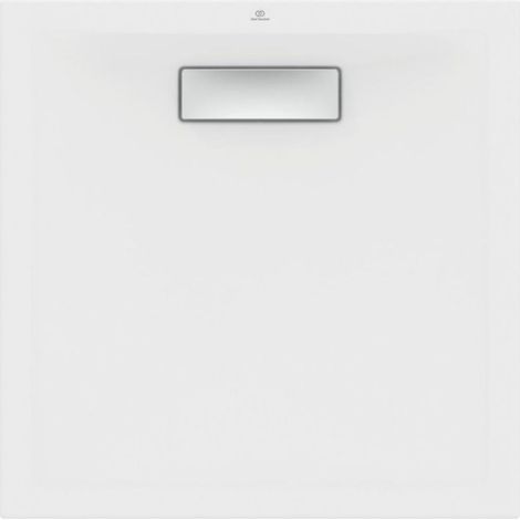 Ideal Standard – Receveur de douche carré 80x80 cm – Acrylique blanc mat – Ultra plat 2,5 cm – Évacuation 37L/min – Adapté PMR (1/5)