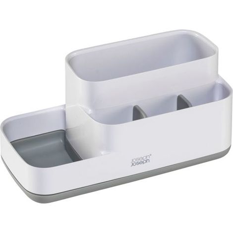 EasyStore™ Badablage JosephJoseph Joseph EasyStore™ in Grau/Weiß, mit organisierten Fächern, rutschfester Boden, ideal für Körperpflegeartikel de. (1/2)
