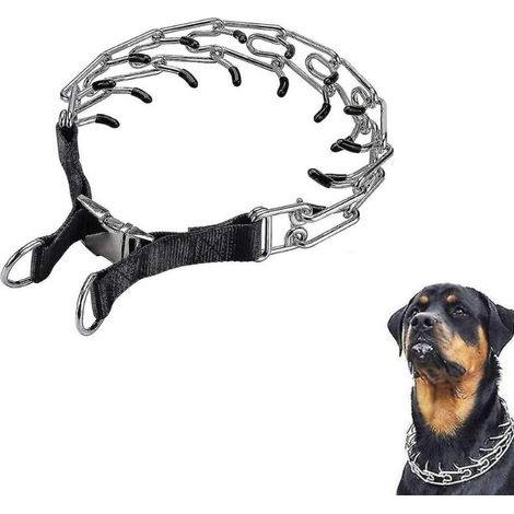 Dog Training Choke Collar, Adjustable Stainless Steel Slip Collars 4.0mmx60cm